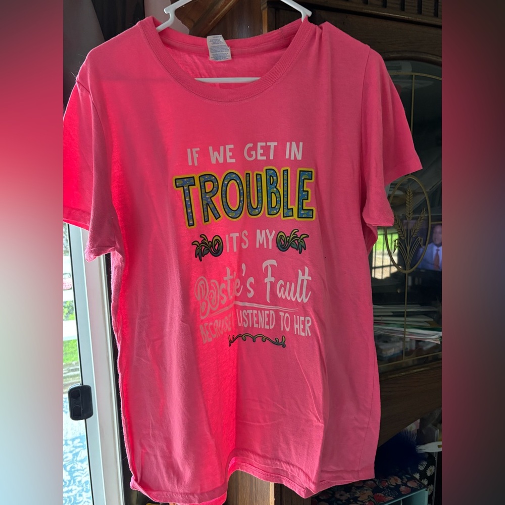 Womens Pink Graphic T-Shirt